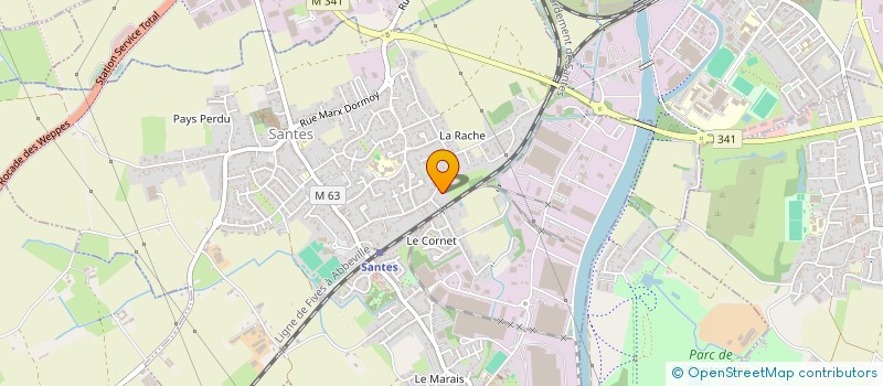 localisation de l'entreprise MONSIEUR JEAN FLORENT  SANTES