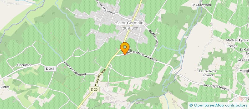 localisation de l'entreprise MONSIEUR JEAN-FLORENT TUPIGNON  SAINT-GERMAIN-DU-PUCH