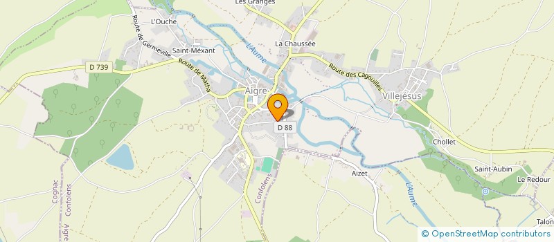 localisation de l'entreprise MONSIEUR JEAN FLORES  AIGRE