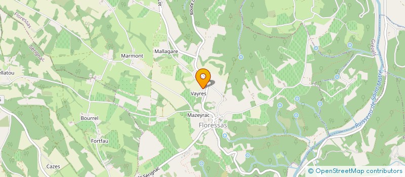 localisation de l'entreprise MONSIEUR JEAN FOISSAC  FLORESSAS