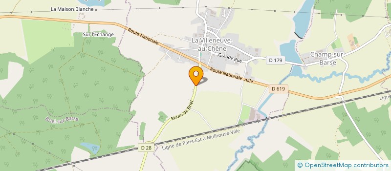 localisation de l'entreprise MONSIEUR JEAN FOLIO à LA VILLENEUVE-AU-CHENE
