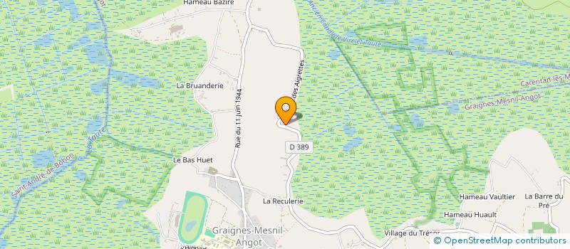 localisation de l'entreprise MONSIEUR JEAN FOLLIOT  GRAIGNES-MESNIL-ANGOT