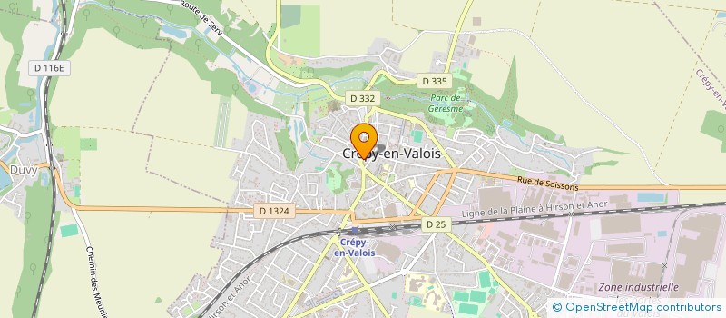 localisation de l'entreprise MONSIEUR JEAN FONTAINE à CREPY-EN-VALOIS