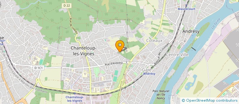 localisation de l'entreprise MONSIEUR JEAN FONTAINE  ANDRESY