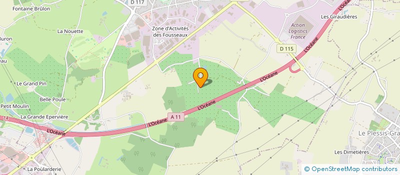 localisation de l'entreprise MONSIEUR JEAN FONTAINE  VERRIERES-EN-ANJOU