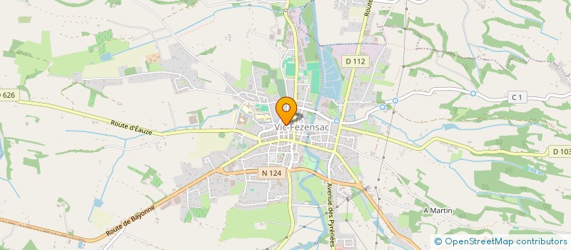 localisation de l'entreprise MONSIEUR JEAN FONTAN  VIC-FEZENSAC