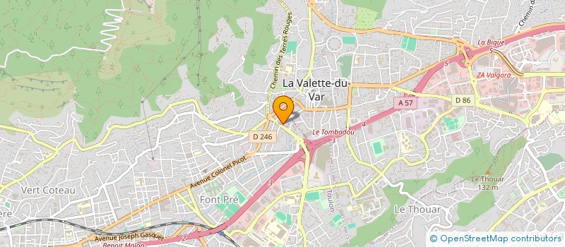 localisation de l'entreprise MONSIEUR JEAN FORASACCO à LA VALETTE-DU-VAR