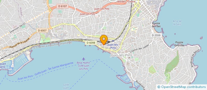 localisation de l'entreprise MONSIEUR JEAN FOREST à ANTIBES