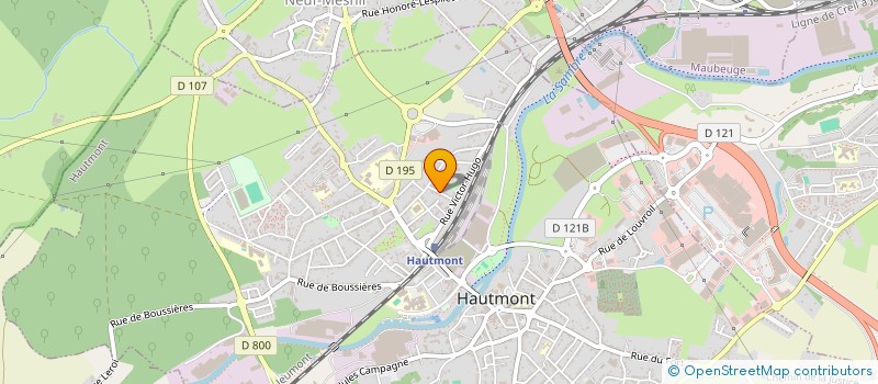 localisation de l'entreprise MONSIEUR JEAN FORRISSIER  HAUTMONT