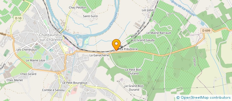 localisation de l'entreprise MONSIEUR JEAN FORT à CHATEAUNEUF-SUR-CHARENTE