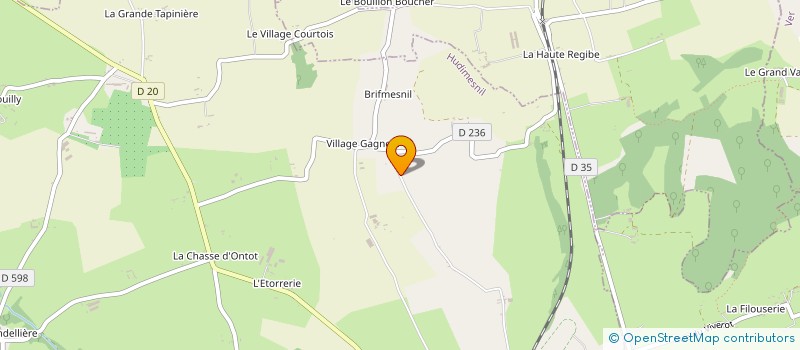 localisation de l'entreprise MONSIEUR JEAN FORTIN à HUDIMESNIL
