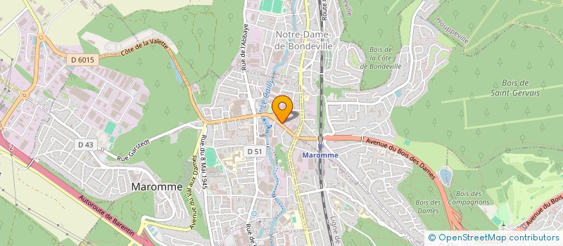 localisation de l'entreprise MONSIEUR JEAN FORTIN  MAROMME