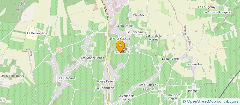 localisation de l'entreprise MONSIEUR JEAN FORTINEAU à VOUVRAY