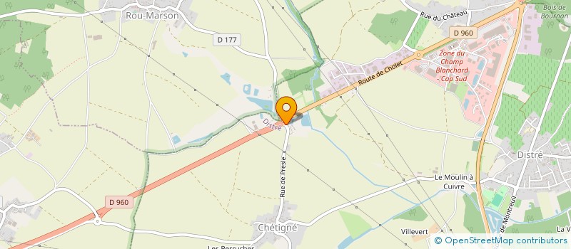 localisation de l'entreprise MONSIEUR JEAN FORTINEAU  DISTRE