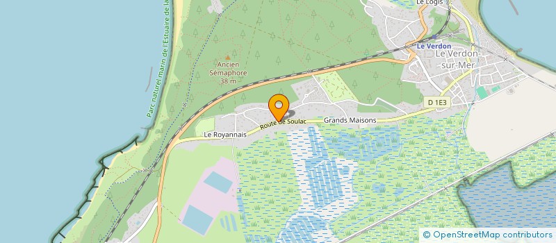 localisation de l'entreprise MONSIEUR JEAN FORTOT  LE VERDON-SUR-MER