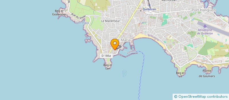 localisation de l'entreprise MONSIEUR JEAN FORTUNE à QUIBERON