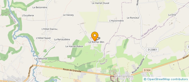 localisation de l'entreprise MONSIEUR JEAN FOSSEY  GAVRAY-SUR-SIENNE