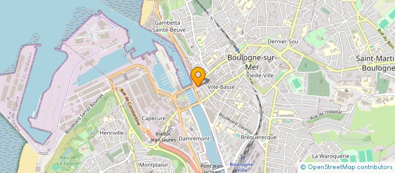 localisation de l'entreprise MONSIEUR JEAN FOSSIEZ  BOULOGNE-SUR-MER