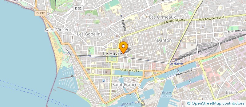 localisation de l'entreprise MONSIEUR JEAN FOUBERT à LE HAVRE