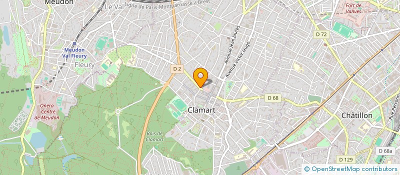 localisation de l'entreprise MONSIEUR JEAN FOUCHER à CLAMART