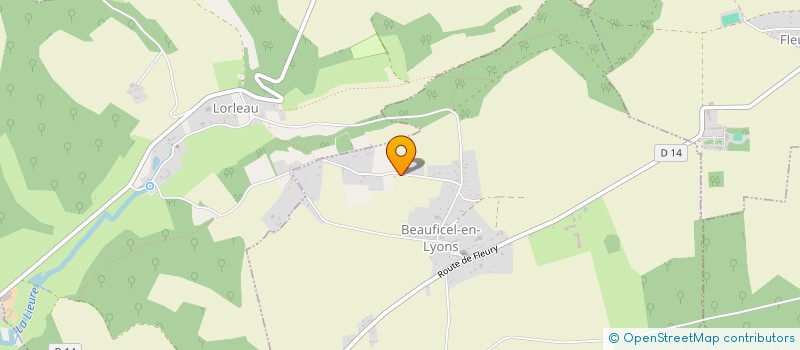 localisation de l'entreprise MONSIEUR JEAN FOUILLOUX à BEAUFICEL-EN-LYONS