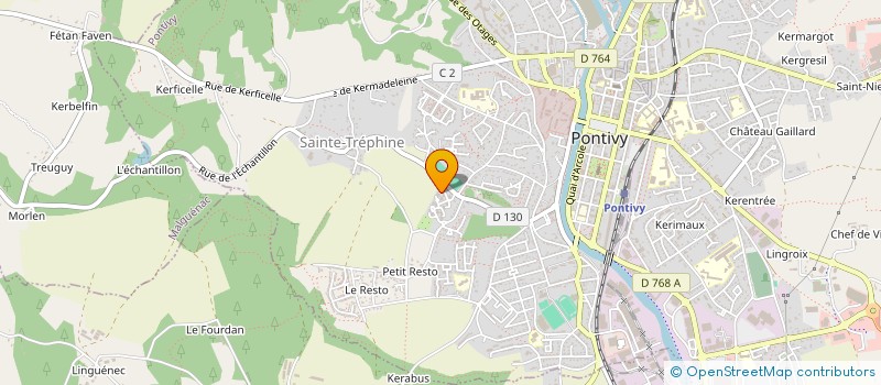 localisation de l'entreprise MONSIEUR JEAN FOUKISSA WEKOURI AKEWE  PONTIVY