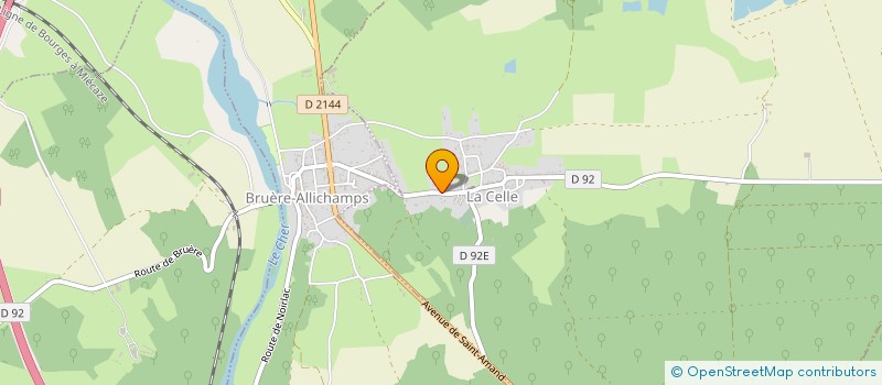 localisation de l'entreprise MONSIEUR JEAN FOULTIER  LA CELLE