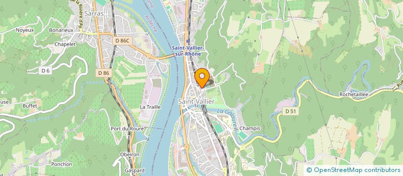 localisation de l'entreprise MONSIEUR JEAN FOUQUE  SAINT-VALLIER