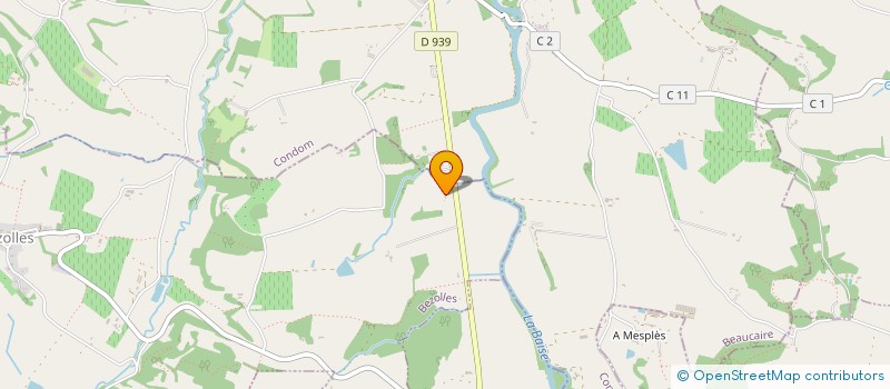 localisation de l'entreprise MONSIEUR JEAN FOURCADE  MAIGNAUT-TAUZIA