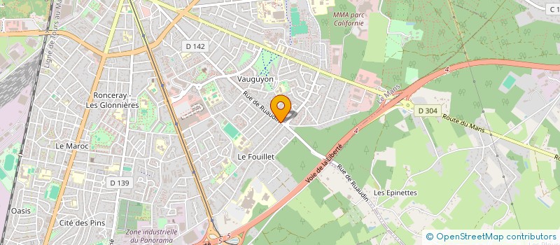 localisation de l'entreprise MONSIEUR JEAN FOURMY  LE MANS