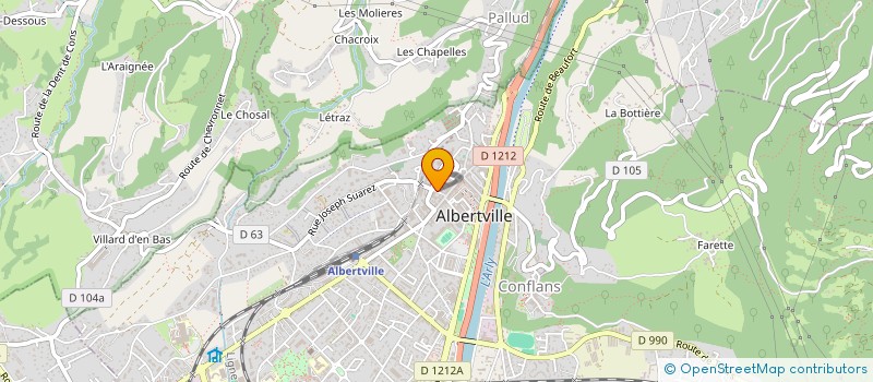 localisation de l'entreprise MONSIEUR JEAN FOURNIER à ALBERTVILLE