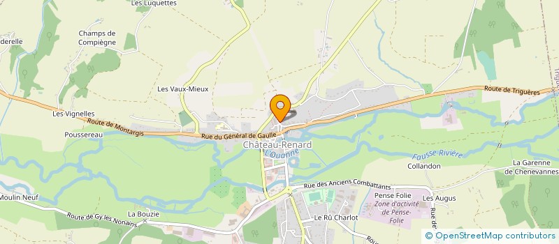 localisation de l'entreprise MONSIEUR JEAN FOURNIER  CHATEAU-RENARD