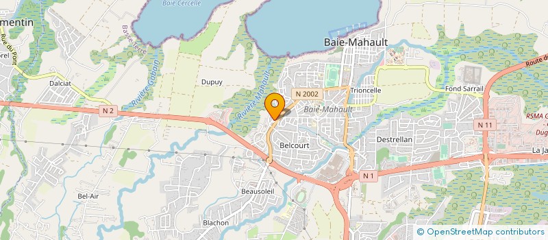 localisation de l'entreprise MONSIEUR JEAN FOURNIER  BAIE-MAHAULT