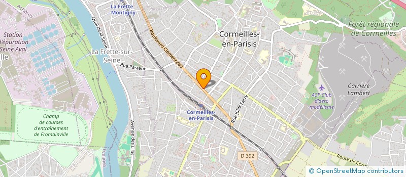 localisation de l'entreprise MONSIEUR JEAN FOURNIER  CORMEILLES-EN-PARISIS