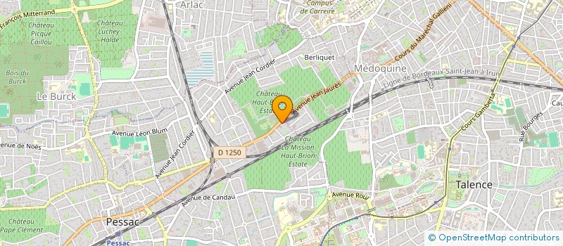 localisation de l'entreprise MONSIEUR JEAN FOURRIER  PESSAC