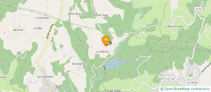 localisation de l'entreprise MONSIEUR JEAN FOUSSARD  USSAC