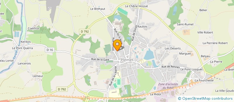 localisation de l'entreprise MONSIEUR JEAN FRABOULET à PLEMET