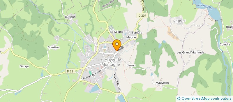 localisation de l'entreprise MONSIEUR JEAN FRADIN à LE MAYET-DE-MONTAGNE