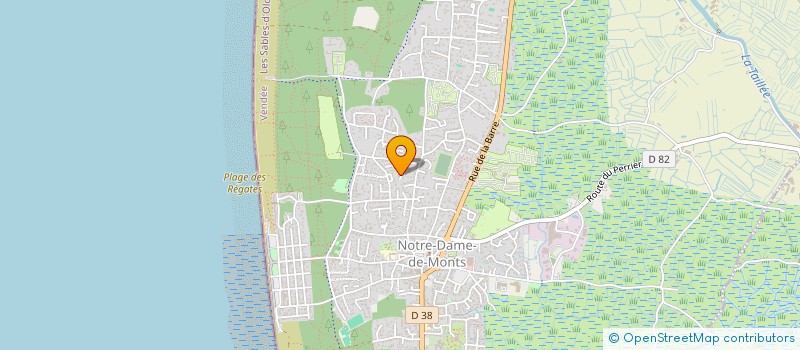 localisation de l'entreprise MONSIEUR JEAN FRADIN  NOTRE-DAME-DE-MONTS