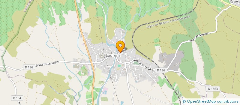 localisation de l'entreprise MONSIEUR JEAN-FRANC PIBRE  LAURENS