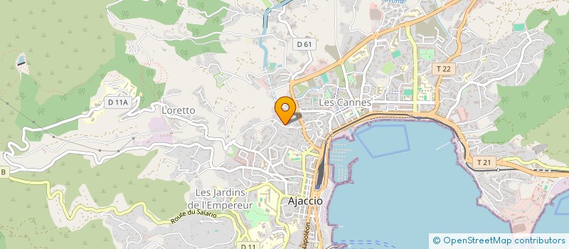 localisation de l'entreprise MONSIEUR JEAN FRANCESCHINI à AJACCIO