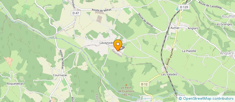 localisation de l'entreprise MONSIEUR JEAN-FRANCIS COSTES  GOURDON