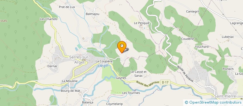 localisation de l'entreprise MONSIEUR JEAN-FRANCIS JUAN à ARABAUX