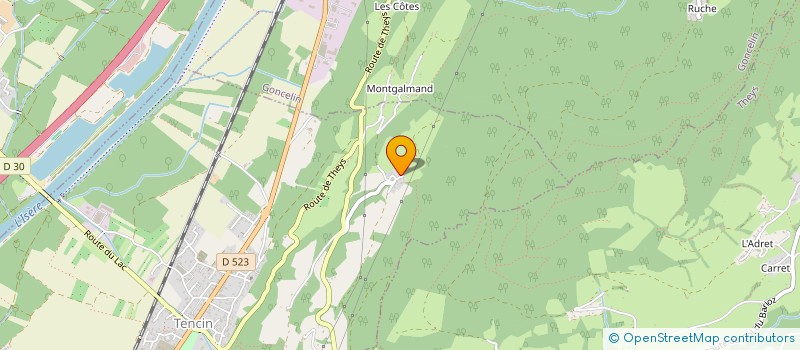 localisation de l'entreprise MONSIEUR JEAN-FRANCIS PAYERNE-BACCARD  THEYS