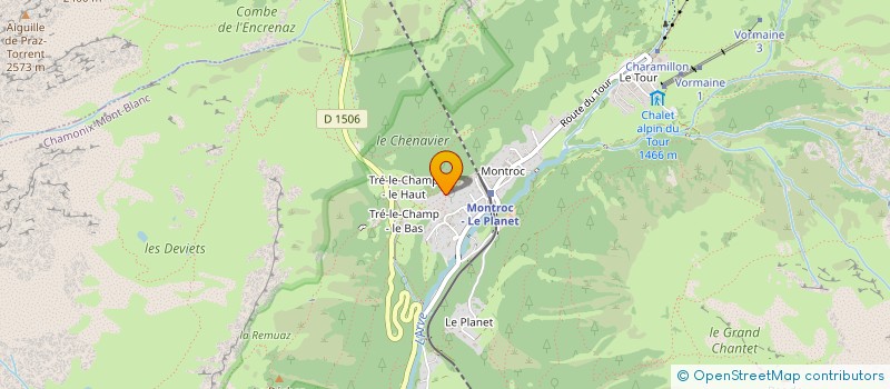 localisation de l'entreprise MONSIEUR JEAN-FRANCK CHARLET  CHAMONIX-MONT-BLANC