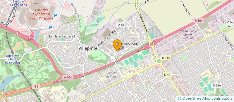 localisation de l'entreprise MONSIEUR JEAN FRANCOIS à VILLEPINTE