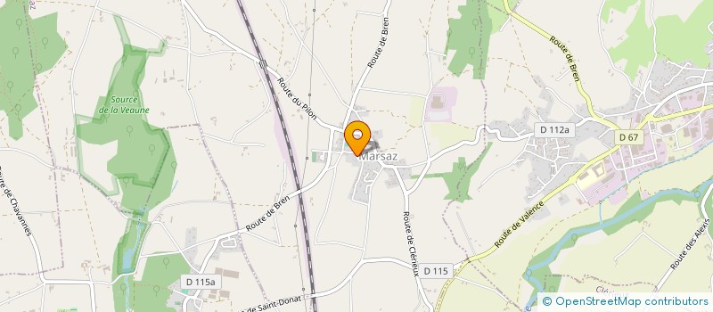 localisation de l'entreprise MONSIEUR JEAN FRANCOIS ABENZOAR  MARSAZ