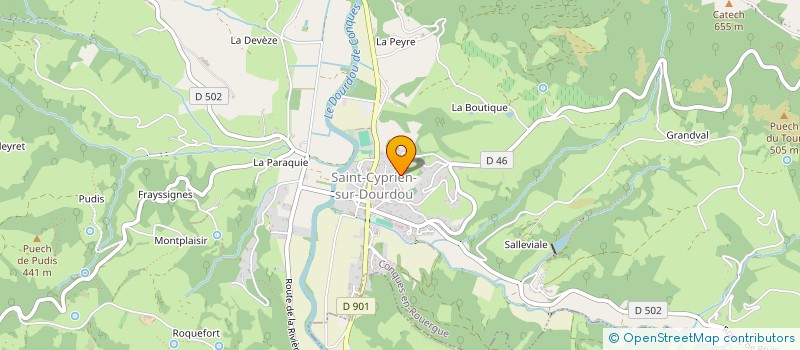 localisation de l'entreprise MONSIEUR JEAN-FRANCOIS ACHET à CONQUES-EN-ROUERGUE