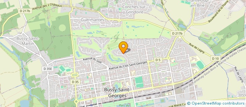 localisation de l'entreprise MONSIEUR JEAN-FRANCOIS ALLEIX  BUSSY-SAINT-GEORGES