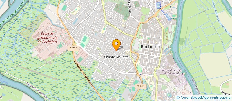 localisation de l'entreprise MONSIEUR JEAN-FRANCOIS AUDET  ROCHEFORT